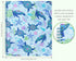 Vera Bradley Blue Large Spiral Notebook, College Ruled Paper, 11" x 9.5" with Pocket and 160 Lined Pages, Turtle Dream...