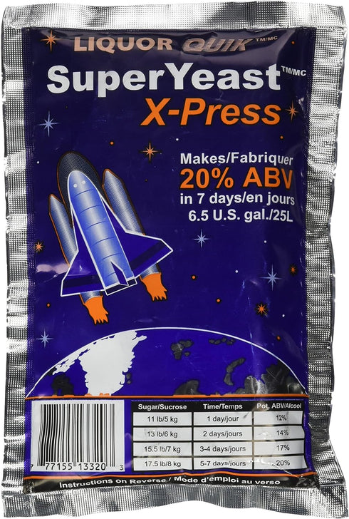Liquor Quik Super Yeast X-Press (Makes 6.5 U.S. gal./25L)...