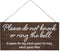 Baby sleeping sign for front door - Please do not knock or ring the bell, it upsets the dog, which upsets the baby, which upsets mom - No soliciti...