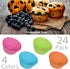 Bakerpan Silicone Muffin Cups - Reusable Cupcake Liners for Baking - Set of 24 Silicone Cupcake Molds - Premium Reusable Liners for Baking...