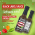 El Yucateco Black Label Reserve Habanero Sauce, 4 oz., 6 Pack, 5,000 Average Scoville Units, Gluten Free, Sugar Free...