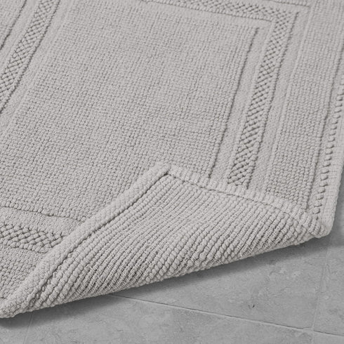 Jean Pierre - Stonewash Racetrack Bath Rug, Cotton, Premium Bathroom Decor, Machine Washable, Highly Absorbent, Measures 17" x 24", Washed Biege...