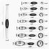 Spring Chef Stainless Steel Magnetic Measuring Spoons Set with Strong N45 Magnets, Heavy Duty Metal Kitchen Gadgets for Baking & Cooking, Fits in ...