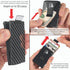 Carbon Fiber Wallet With Money Clip and Smart Pull-Out Strap for Ease of Use - Quick Card Access Card Holder Wallet - Wallet Clip - Slim Metal Wal...