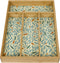 Evriholder DUOG6-AMZ Utensil Organizer Kitchen Drawer Divider, 4 Compartments with Decorative Feather Patterned Lining, Made of 100% Sustainably S...
