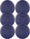 Pyrex Bundle - 6 Items: 7200-PC 2-Cup Blue Plastic Food Storage Lids...
