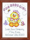 Tobin Girl Chick, 5 x 7 Cross Stitch Kit, 5" by 7", 5"x7" 14 Count...