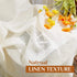 NICETOWN Linen Sheer Curtains and Drapes for Living Room, Rod Pocket & Back Tab Semitransparent with Light Through Vertical Window Treatments for ...