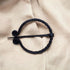 Twisted Ring Shape Brooch Hand forged medieval artifacts from nordiac past iron pin for cloak...