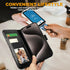 Wallet Case for iPhone 15 Pro Max with RFID Blocking Credit Card Holder, PU Leather Folio Flip Kickstand Protective Shockproof Case Cover Women Me...