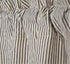 VHC Brands Hatteras Seersucker Ticking Striped Cotton Americana Kitchen Curtains Rod Pocket Hanging Loops 16x72 Valance, Denim Blue...