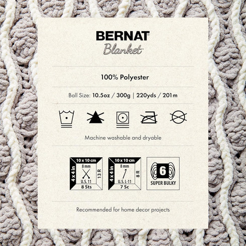 BERNAT BLANKET TWIST, HIGH TIDE...