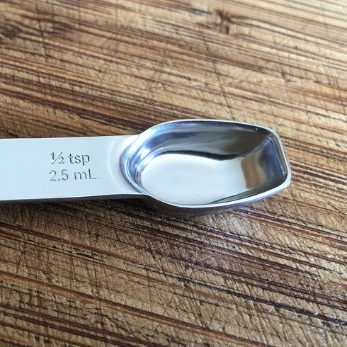 AllSpice Stainless Steel Double Sided Measuring Spoon- 1/2 Teaspoon and 1/4 Teaspoon...