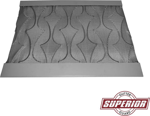 | NEW Raised Stainless-Steel Screen Technology Gutter Cover, DIY Constructed. Fits any Traditional 5-inch Gutter: 8-inch Sample Pack...