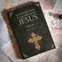 Unlined Journal - Jesus 3D-Embossed Art Pattern Hardcover Black Notebook Gift, A5 Blank Sketchbook Notepad, 8.4" x 5.7" (100 Sheets, 200 Pages)...