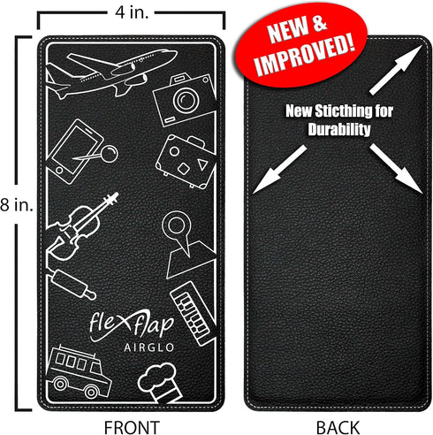 Airplane Travel Essentials for Flying Flex Flap Cell Phone Holder & Flexible Tablet Stand for Desk, Bed, Treadmill, Home & in-Flight Airplane Trav...