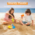Sloosh Beach Sand Shovels for Kids - 4 Packs Shovels Colorful Scoops Travel Sand Toys for Toddlers Kids Outdoor Digging Play, Heavy Duty Plastic G...