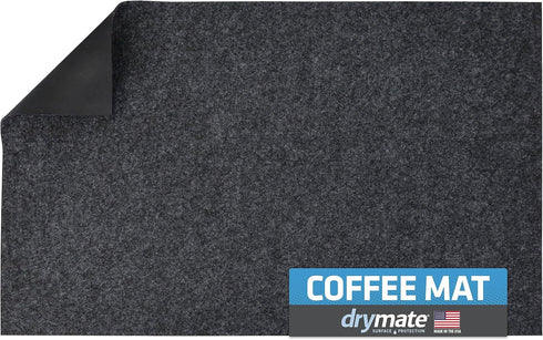 Drymate Coffee Maker Mat, (Coffee Station Bar Accessory) Protects Kitchen Countertops From Spills, Stains & Scratches, Absorbent, Waterproof, Wash...