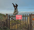 Beware of Dog Sign, Metal Warning the Dogs Signs for Fence Gate, 2 Pack 10 x 7 inches, for Indoor and Outdoor Use, No Fade Aluminum Weatherproof L...
