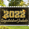 Class of 2022 Congratulations Graduate Banner -72x44 Inch Graduation Banner | Congratulations Banner Black and Gold Graduation Decorations 2022 | ...