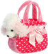 Aurora® Fashionable Fancy Pals™ Fancy Pink Polka Dot™ Stuffed Animal - On-The-go Companions - Stylish Accessories - 8 Inches...