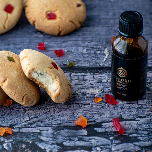Ossoro Essence Karachi Biscuit Food Flavour with No Sugar Added, Non-GMO, Gluten-Free Flavors Perfect for Cakes, Snacks, Ice creams, Candies, Baki...