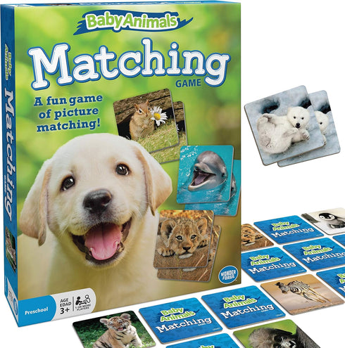 Wonder Forge Baby Animals Matching Game - Engaging Memory Booster | Age 3 to 5 | Fast-Paced, Fun & Educational | Ideal Gift for Easter...