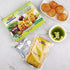 Rani Pani Puri Coins (Uncooked, Microwaveable wheat and Semolina Coins) 7oz (200g) with Pani Puri Masala (14-Spice Blend for Indian Spicy Water) 3...