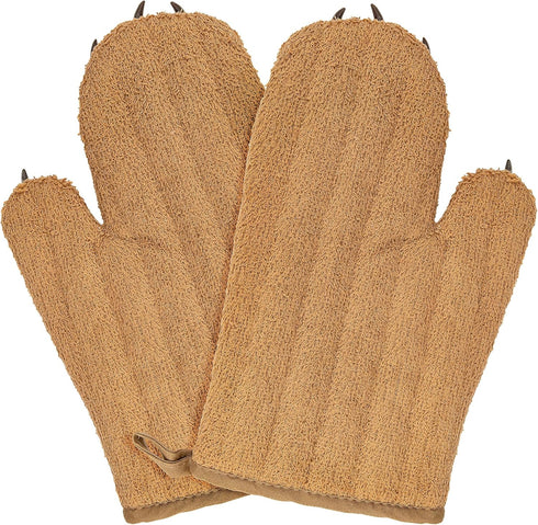 Fairly Odd Novelties FON-10278 Bear Oven Mitts Set Funny and Cute Kitchen Mittens/Potholders for Baking Christmas or Everyday Cooking Gloves, One ...