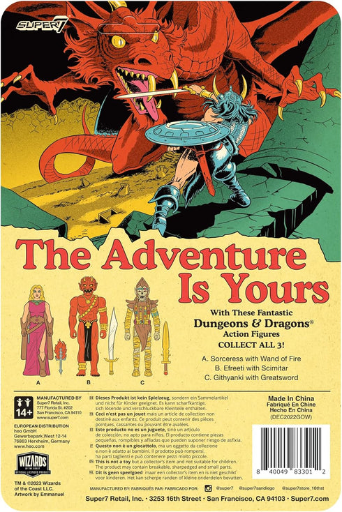 Super7 Dungeons & Dragons Githyanki - 3.75" Dungeons and Dragons Action Figure with Accessory Vintage Collectibles and Retro Toys...