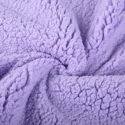 Reafort Ultra Soft Sherpa Body Pillow Cover/Case with Zipper Closure 21"x54" (21"x54" Body Pillow Cover, Lilac)...