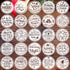 Small Christmas Stencils 4inch,Christmas Stencil Xmas Vintage Stencils Holiday Templates for Painting on Wood Slice...
