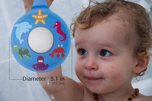 Fun Heavy Duty Bathtub Stopper for Kids, Secure Drain Cover for Bath Tubs, Sinks, and Laundries, 100% BPA Free Silicone...
