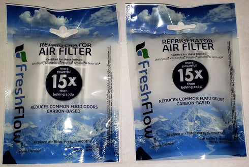 Fresh Flow W10311524 Air Filter Cartridge for Whirlpool Refrigerator's 2-Pack...