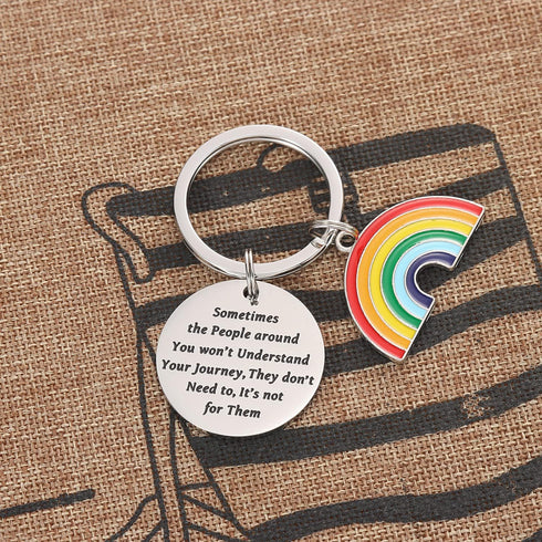 Lgbt Keychain Gifts Gay Pride Key for Men Him Her Some People are Gay Keyring Lesbian Jewelry Women Gay Pride Gay Keychains...