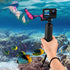 Floating Hand Grip, Waterproof Pole Mount for GoPro Hero 9/8/7/6/5/4/3/3+/2/1 Session, Handle Mount Accessories for Fusion AKASO DJI Osmo Action C...