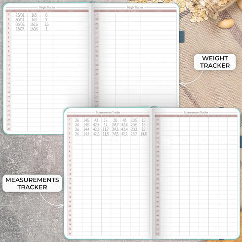Legend Meal Planner – Weekly Meal Prep & Nutrition Journal with Grocery List & Weight Loss Tracker – Diet & Wellness Diary Log – Undated 12-Month ...