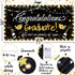 90shine Graduation Decorations Class of 2025 - Lighted Large Congrats Grad Banner Garland Photo Backdrop+Balloons+Hanging Swirls Party Supplies (2...