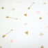 TL Care Printed 100% Natural Cotton Jersey Knit Fitted Contoured Changing Table Pad Cover, Sparkle Gold/Pink Arrows, Soft Breathable, for Girls...