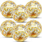 TURNMEON 6 Pcs 20 Inch Jumbo Sequins Beach Ball Pool Toys Balls Glitters Inflatable Clear Beach Ball Swimming Pool Water Beach Toys Outdoor Summer...