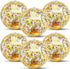 TURNMEON 6 Pcs 20 Inch Jumbo Sequins Beach Ball Pool Toys Balls Glitters Inflatable Clear Beach Ball Swimming Pool Water Beach Toys Outdoor Summer...