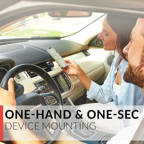 New 2024 Magnetic Cell Phone Holder for Car Vent? All-Metal ?- for Any Smartphone (iPhone, Android, GPS) | Stylish All-Metal One-Hand & One-Sec Ph...