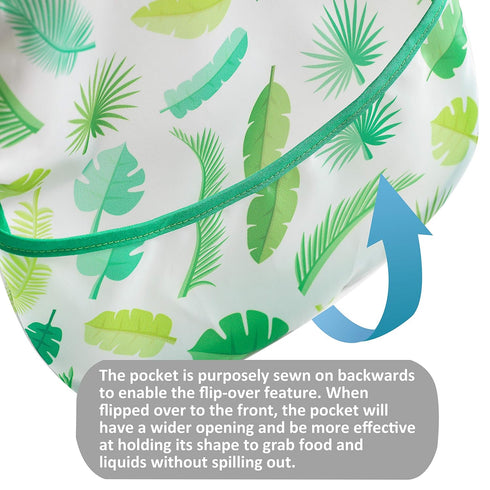 PandaEar 3 Pack Super Light Weight Baby Bib, Waterproof, Washable, Stain Oil and Odor Resistant 12-48 Months (Boy)...