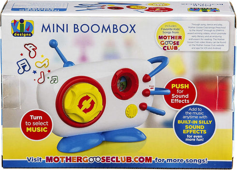 eKids Mother Goose Club Mini Boom Box Toy 7 Favorite Kids Songs Built in Silly Sound Effects & More Fun Easy to Use or Present...