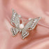 Brooches for Women Pearl Butterfly Brooch Pins for Women Fashion Clothes Broches Para Ropa De Mujer Masterpiece Broach Silver...