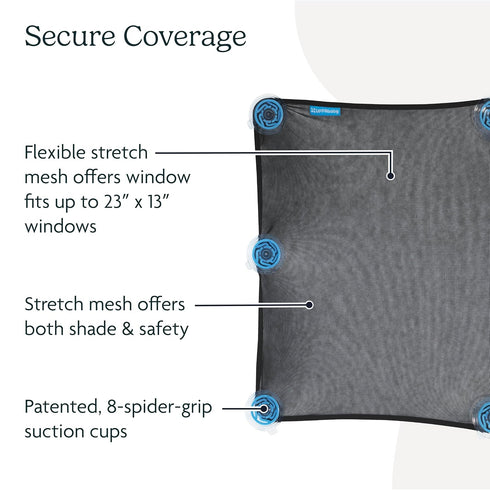 UPPAbaby Easy-Fit Sunshade, Ample Sun Coverage, Easy Grip Attachment...