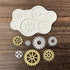 3 Pieces Steampunk Style,Gear,Clock Wheel,Cogs, Collection,Fondant,Sugar Craft,Cake Decorating,Molds, Epoxy Resin Silicone,Baking DIY,Cookie,Craft...