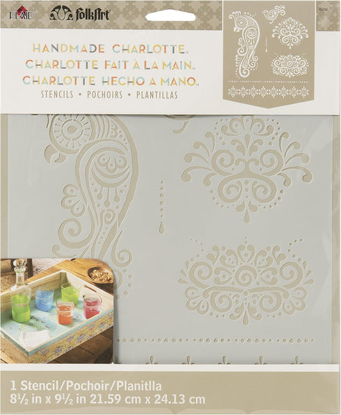 FolkArt Birds Handmade Charlotte Stencil...