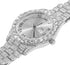 Halukakah Diamonds Gold Watch Iced Out,Men's 18K Real Gold/Platinum White Gold Plated 42MM Width Round Dial Quartz Wristband 9.5" with Cuban Link ...
