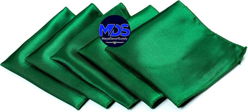 MDS Pack of 50 Satin Napkin Square 12 X 12 Inches Sliky Smooth Dinner Table Napkins Handkerchief for Weddings Baby Shower Birthday Party Home Banq...